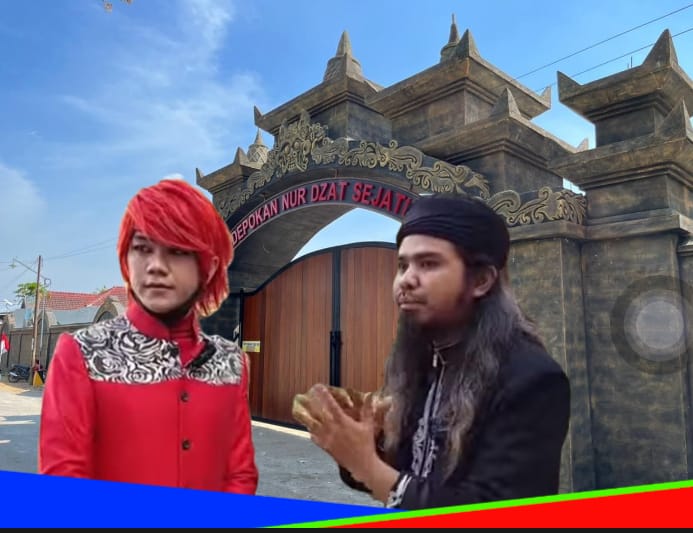 Gus Samsudin bersama Pesulap Merah Marcel di Padepokan Nur Dzat Sejati (dok.istimewa)