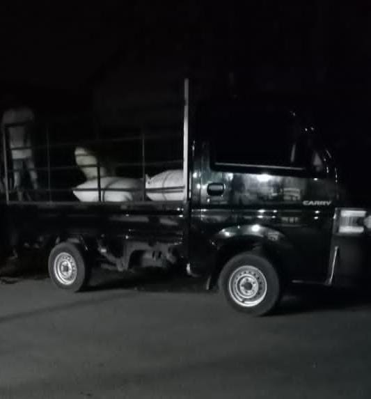 Keterangan Foto: Mobil Pikup Carry yang Melarikan Jagung Petani (dok.istimewa)