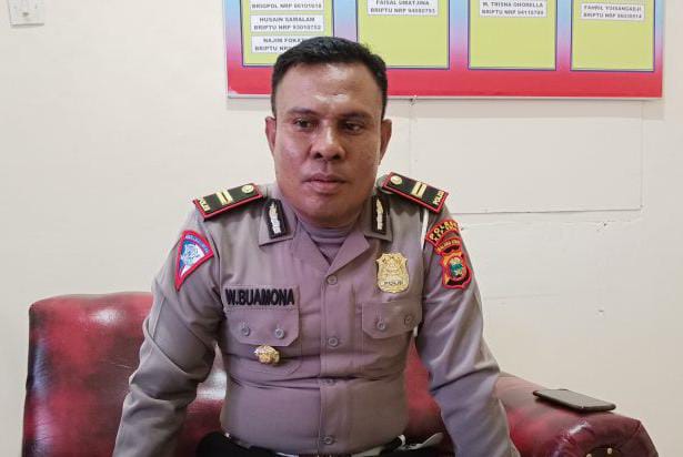 Foto: Kasat Lantas Polres Kepsul, Walid Buamona (Naipon/suararakyat.net)