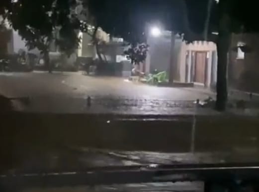 Hujan yang mengguyur beberapa wilayah di Jakarta