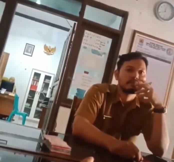 Oknum Perangkat Desa yang diduga melakukan Praktek Pungli