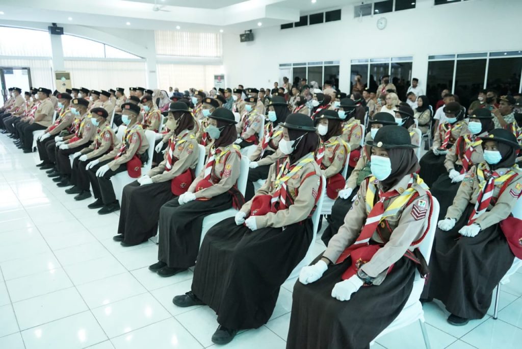 Keterangan foto : Sebanyak 32 peserta kontingen Jambore Nasional ke XI Kabupaten Asahan