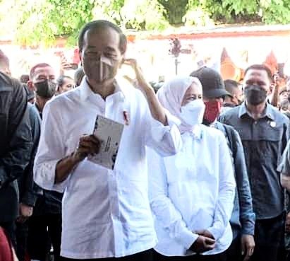 Kunjungan RI 1 di Pasar Pucang Surabaya