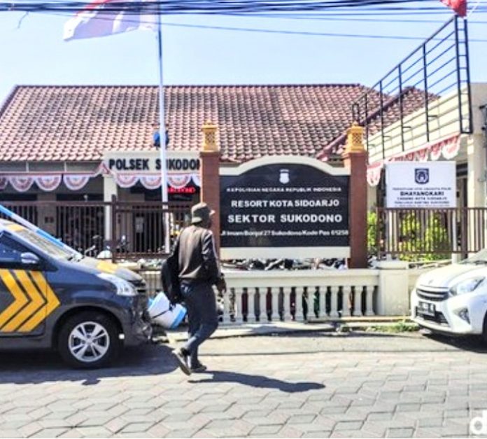 Tangkapan layar detikJatim/Polsek Sukodono Sidoarjo Jawa timur