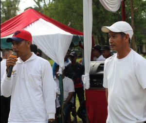 Keteranga foto : Manager PTPN - III Kebun Sei Dadap Iwan Pranata saat menyampaikan kata sambutan pada Peringatan HUT Kemerdekaan RI Ke - 77 ( dok/istimewa )