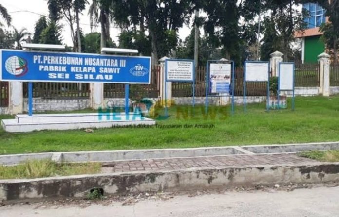 Kantor Managemen PTP Nusantara - 3 unit Pabrik Kelapa Sawit Sei Silau Asahan ( dok/istimewa )