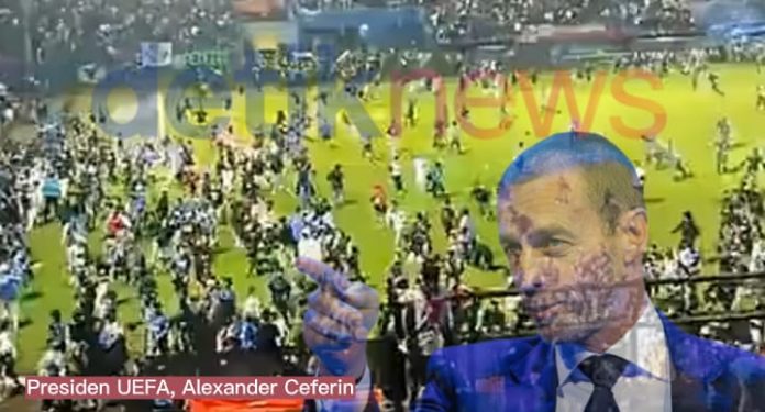 Komunitas kami mengirimkan simpati dan solidaritasnya kepada semua orang yang terkena dampak tragedi ini.” Presiden UEFA, Alexander Ceferin