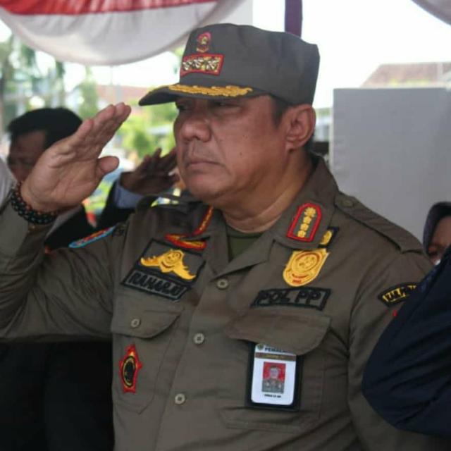 Raharjo SIP., MAP selaku kepala satuan Polisi Pamong Praja kabupaten Pemalang