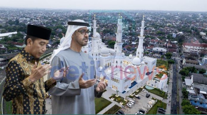 Presiden RI Jokowi dodo bersama Presiden Uni Emirat Arab (UEA), Mohamed bin Zayed. (suararakyat.net/Sawijan)