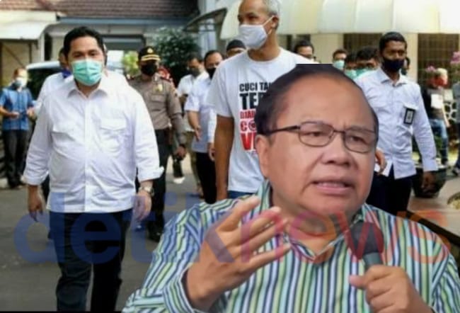 Rizal Ramli. Mantan Menko Maritim menyebut, Jokowi menginginkan Ganjar Pranowo sebagai Presiden dan Erick Thohir sebagai Wakil Presiden.(dok/Sawijan)