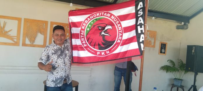 Ketua Pimpinan Cabang Partai Kebangkitan Nusantara Kabupaten Asahan Guntur Bugis. ( foto/Joko )