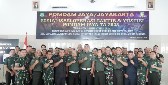 Gelar Sosialisasi Pomdam Jaya: Gaktib dan Yustisi untuk Mewujudkan Ketertiban dan Keamanan