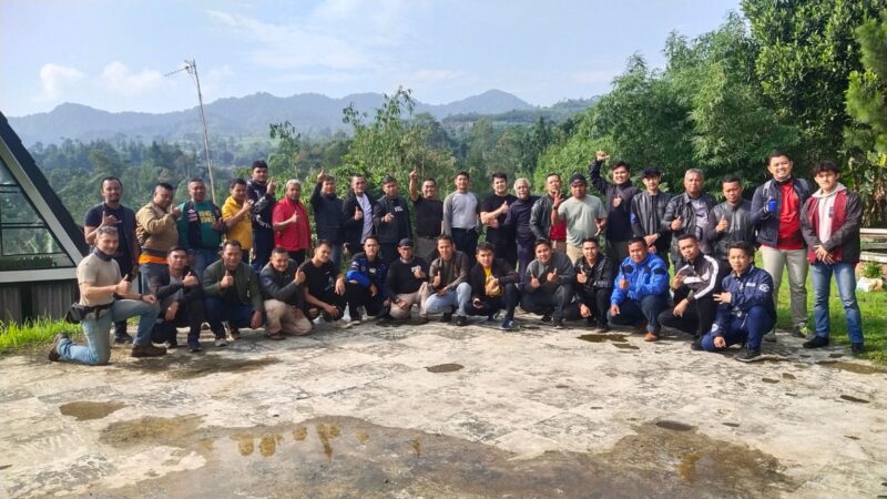 Sunmori Komunitas SADULUR FISHER X BIKERS Silaturahmi ke Lanud Sugiri Sukani Majalengka