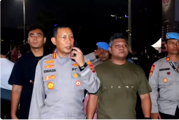 Pengamanan Salat Tarawih di Jakarta Pusat