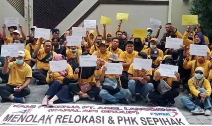 Kasus Penelantaran Buruh PT Agel Langgeng, FSPMI Jawa Timur Minta Kapal Api Group Bertanggung Jawab dan Bayar Ganti Rugi